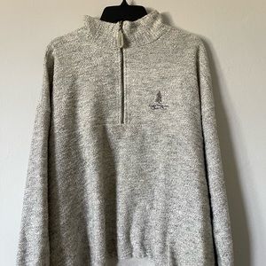 Grey Quarter Zip Crewneck